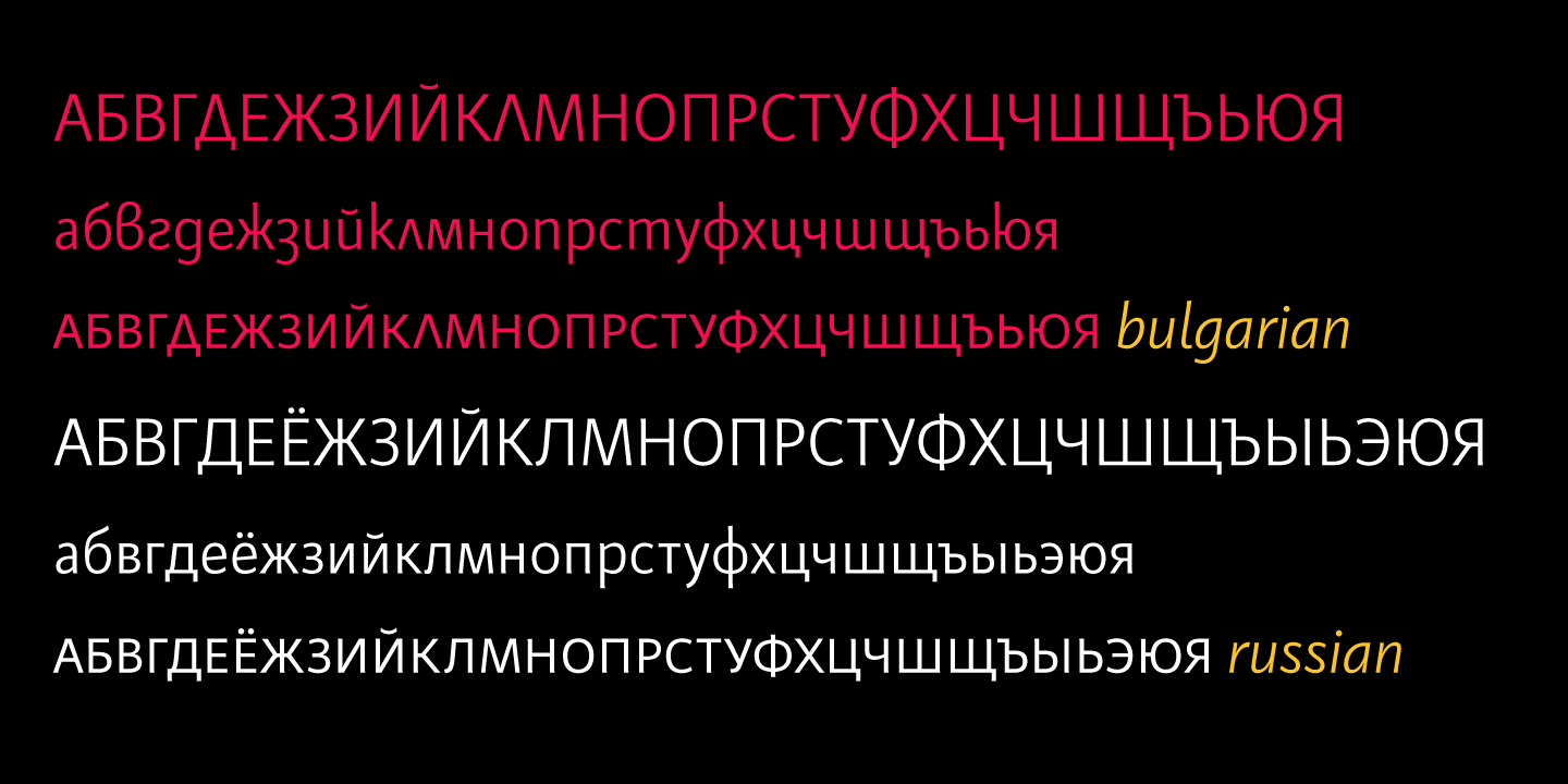 Przykład czcionki Kardinal Thin Italic